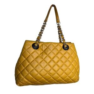 Kate Spade Emerson Place Phoebe Quilted Leather Shoulder Bag Mustard Yellow